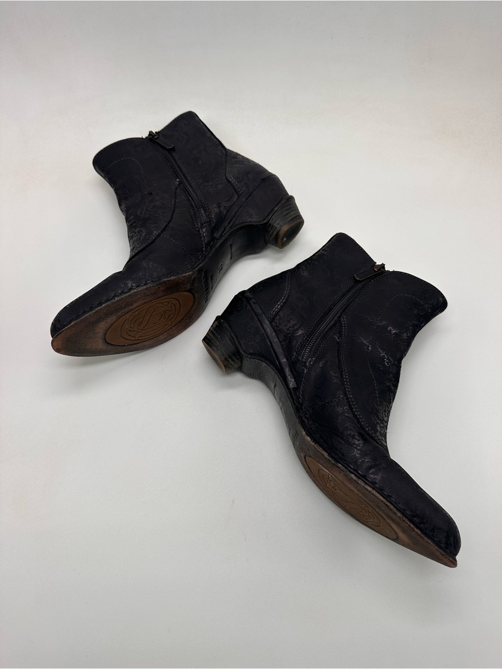 Neosens | Rococo Dark Academia Ankle Boots in Black - Picture 9 of 12